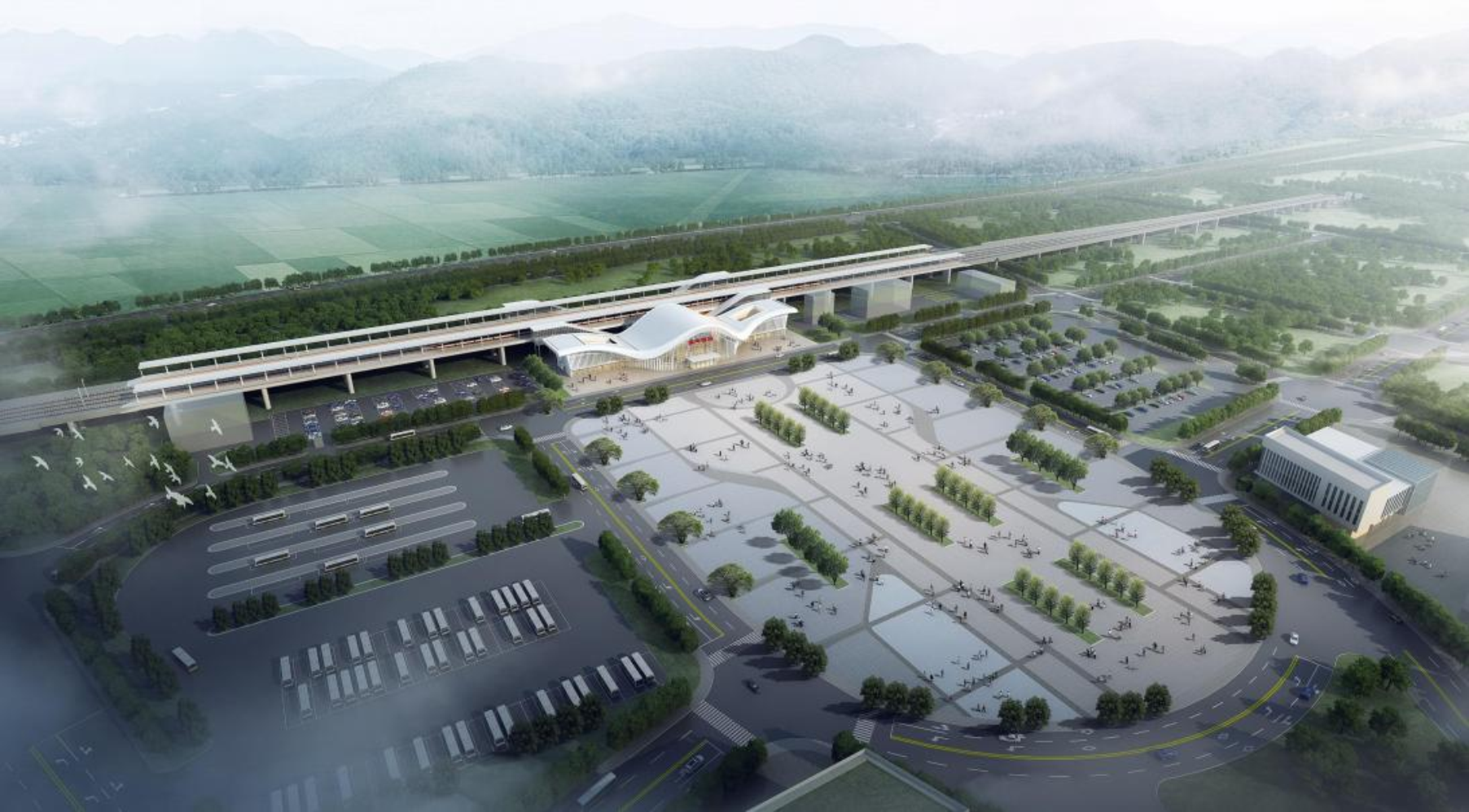 签约！bevictor伟德官网电梯为新建杭绍台高铁温岭至玉环段项目提供综合性客流解决方案